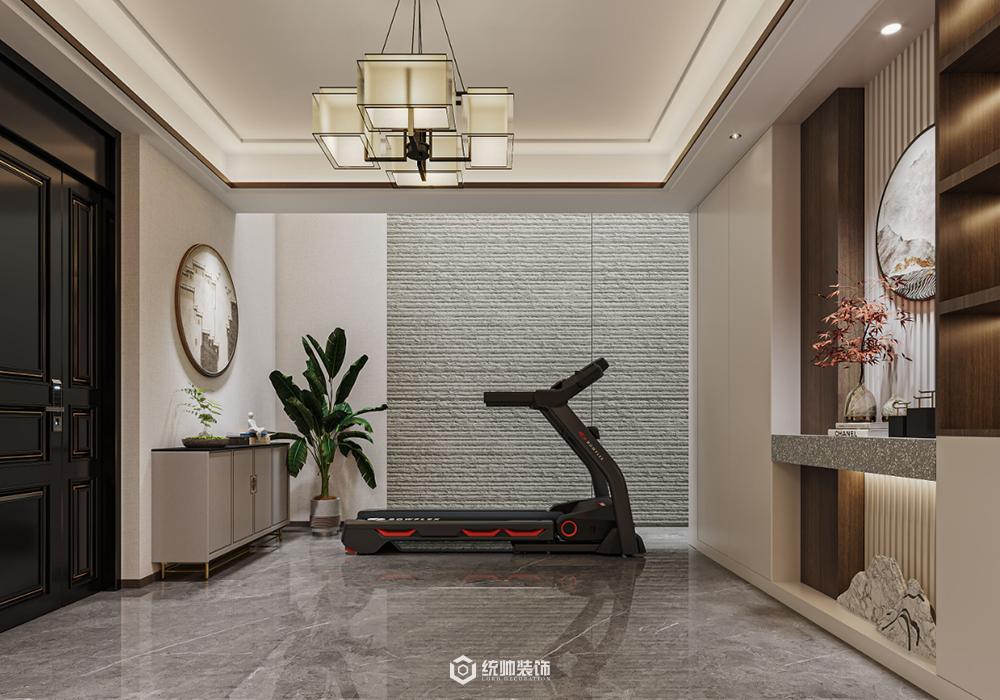 浦东新区建发云锦湾208平新中式健身房装修效果图