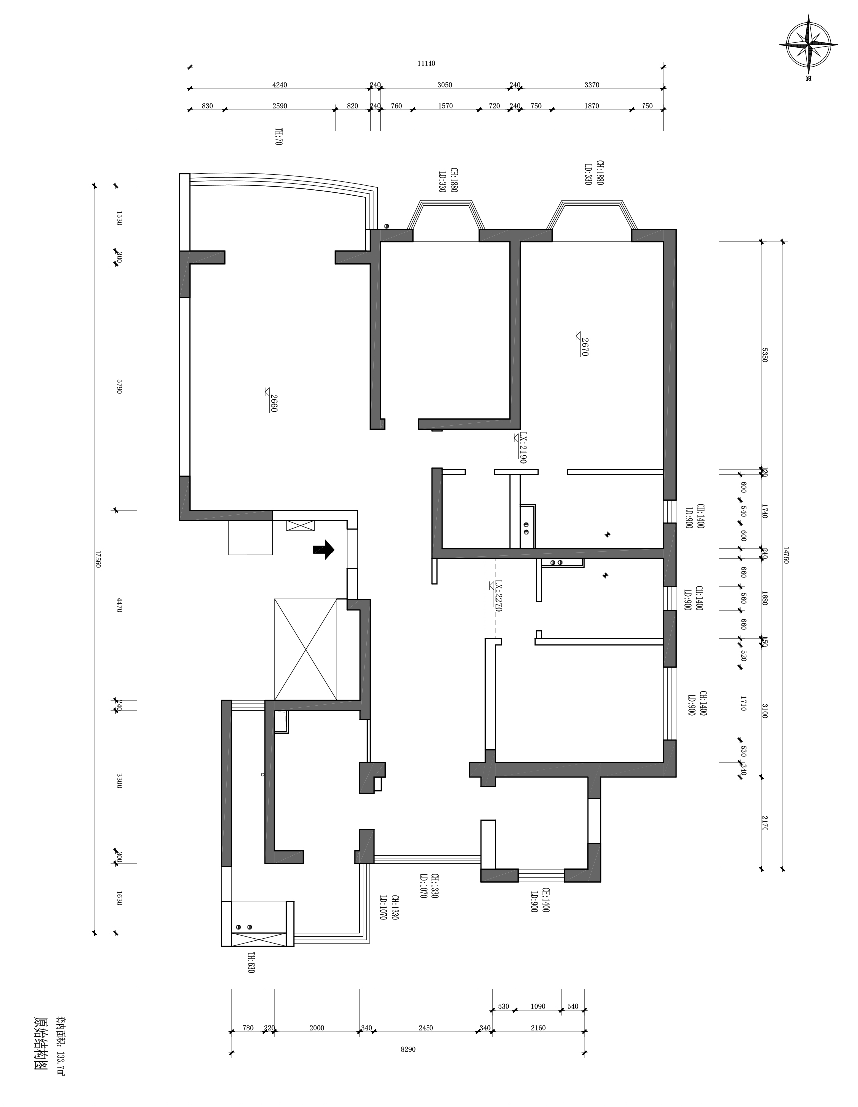 名江七星城原房屋户型图