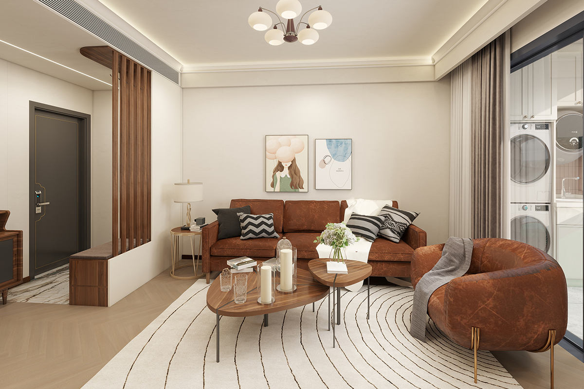 上海绿城87㎡新中式2房2厅