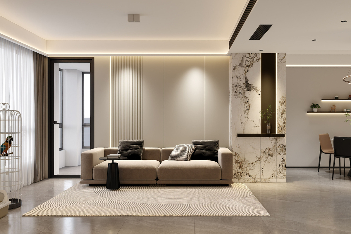 上海绿城80㎡现代简约2房2厅