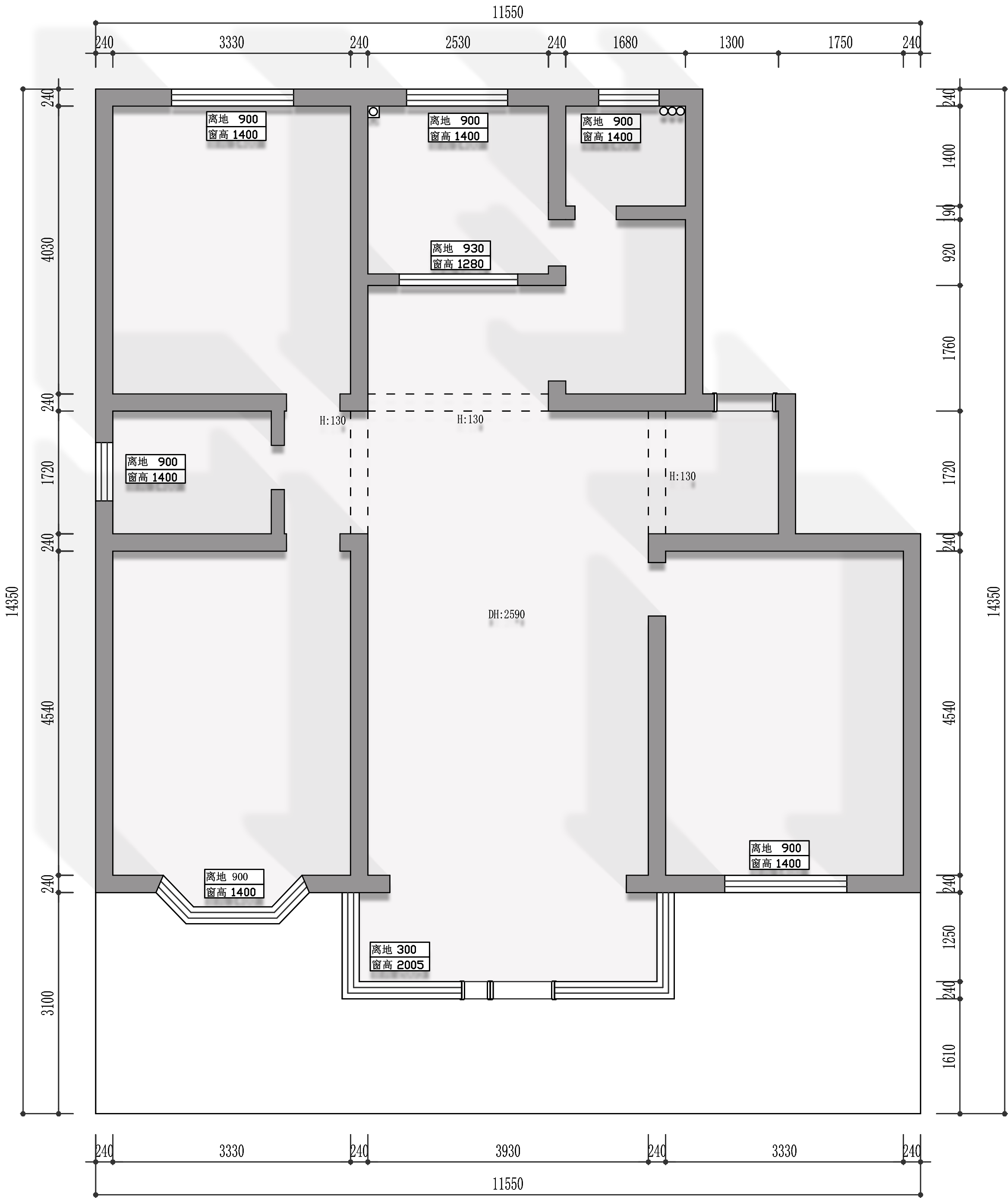 罗锦苑原房屋户型图