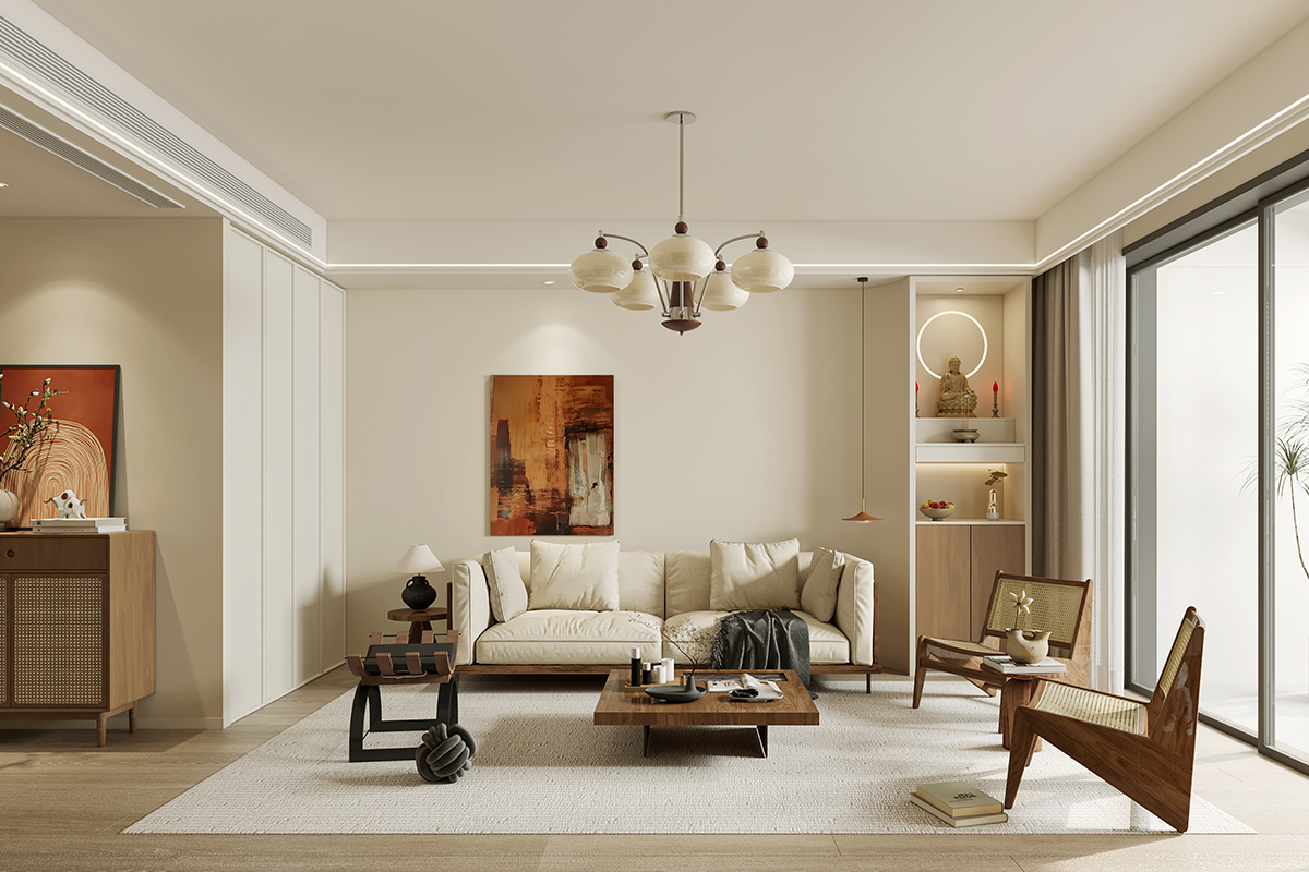 康华苑100㎡中古风3室2厅