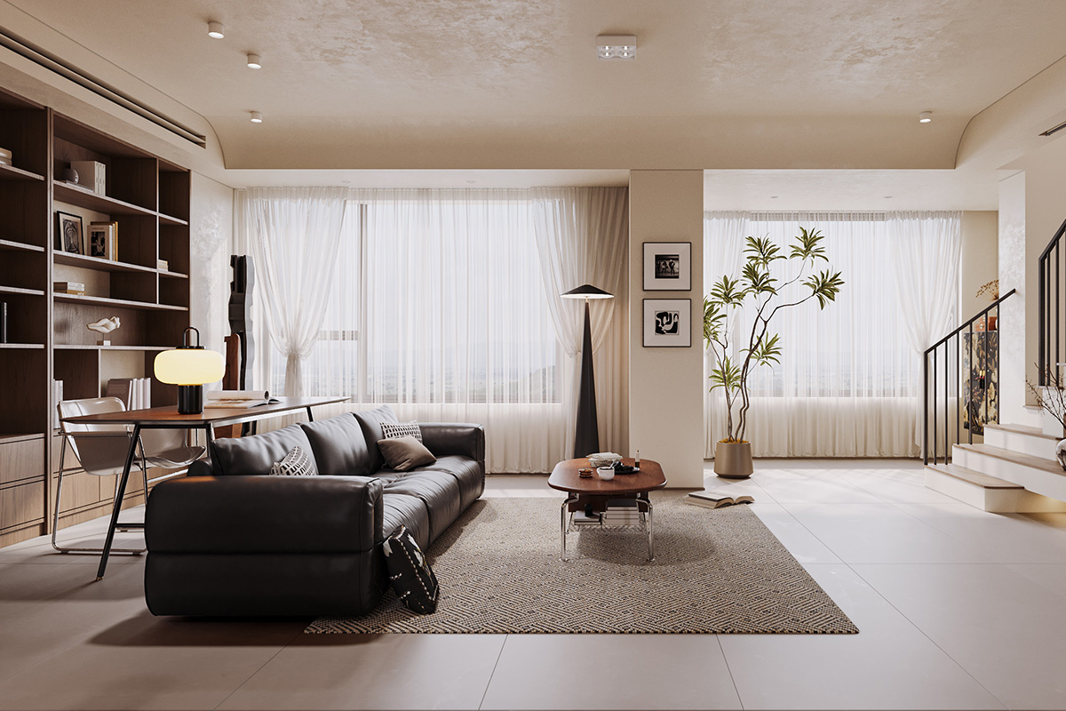 招商虹玺148㎡中古风3室2厅