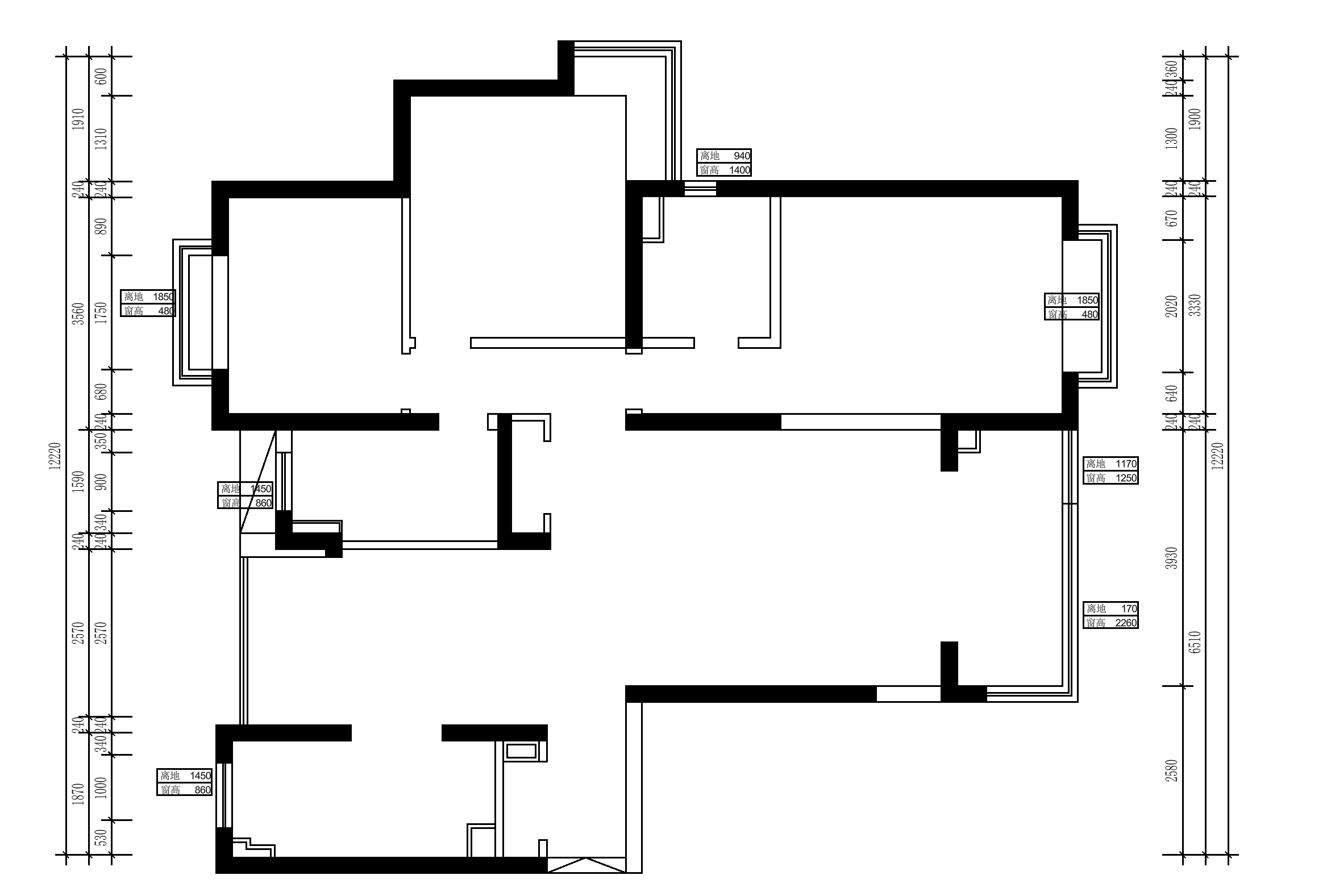 宏润花园原房屋户型图